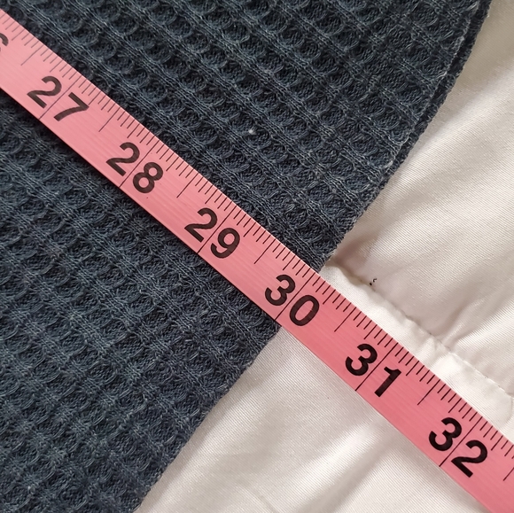 Chloe & Jasmine Waffle Knit Long Sleeve Top Women's 2XL Dark Harbor - Picture 5 of 8